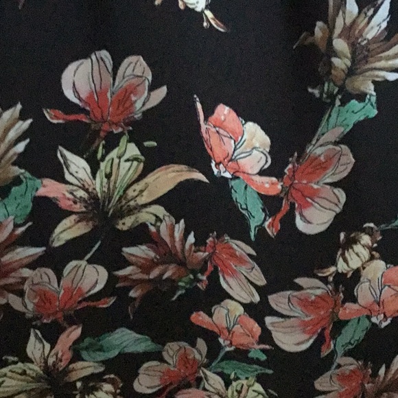 Surplice Georgette Floral Dress - Picture 4 of 7